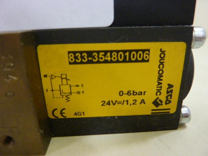 Used ASCO Valve 833-354801006 Used