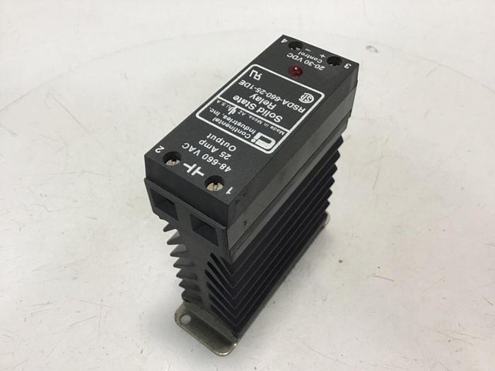 Used CONTINENTAL INDUSTRIES Solid State Relay RSDA-660-25-1DE #134788