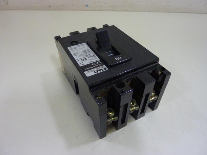 Used FUJI ELECTRIC 20 Amp Auto Circuit Breaker SA33-20 #61180