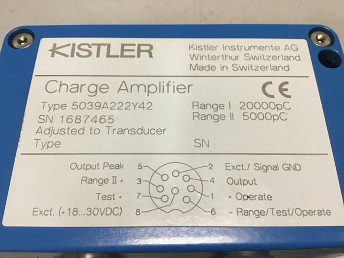 Used KISTLER INSTRUMENT Charge Amplifier 5039A222Y42 Used