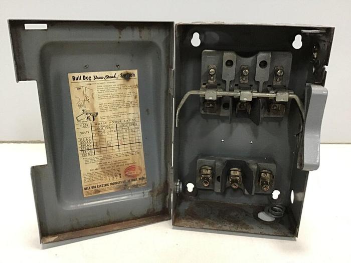 Used SIEMENS 30 Amp Disconnect Switch F351 #118838