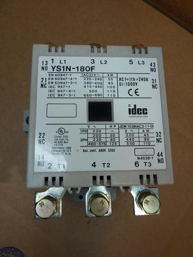 Used IDEC Contactor YS1N-180F #34556