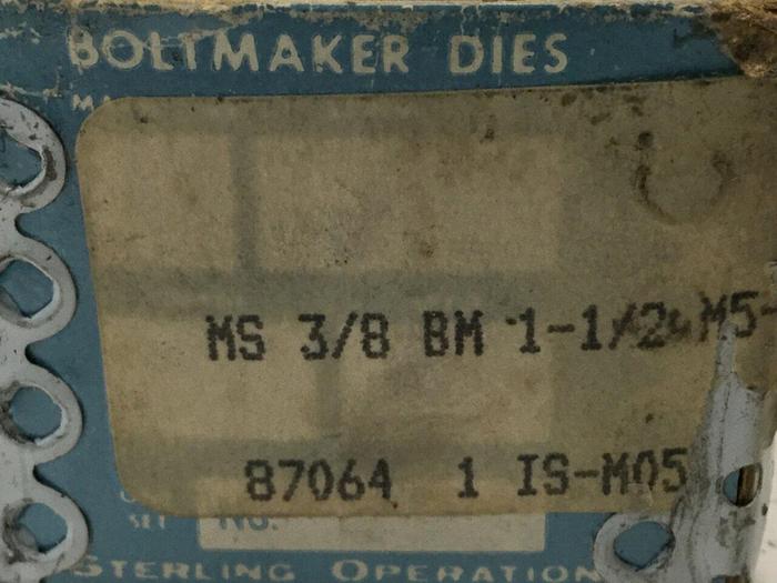 STERLING DIE Boltmaker Die 2 Piece Set IS-M05-000XB3124 #110166