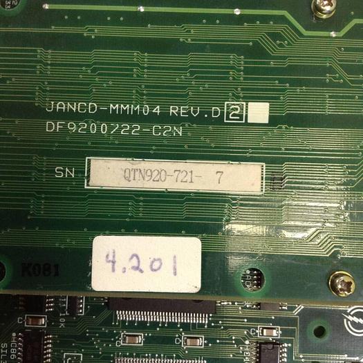 Used YASKAWA Circuit Board JANCD-MCP02B-1 REV D #76704