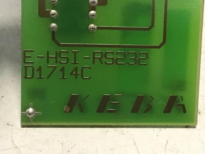 Used KEBA Circuit Board E-HSI-RS232 D1714C #129509
