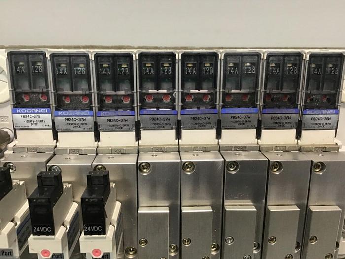 Used KOGANEI Manifold with Valve PBM8P-9W #120993