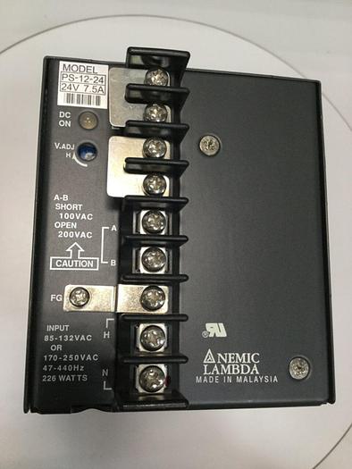 Used NEMIC-LAMBDA Power Supply PS-12-24 #100796