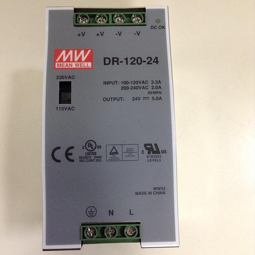 Used MEAN WELL Power Supply DR-120-24 #85521