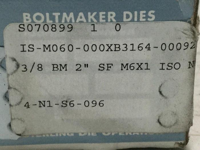 STERLING DIE Boltmaker Die 2 Piece Set 4-N1-S6-096 #110161