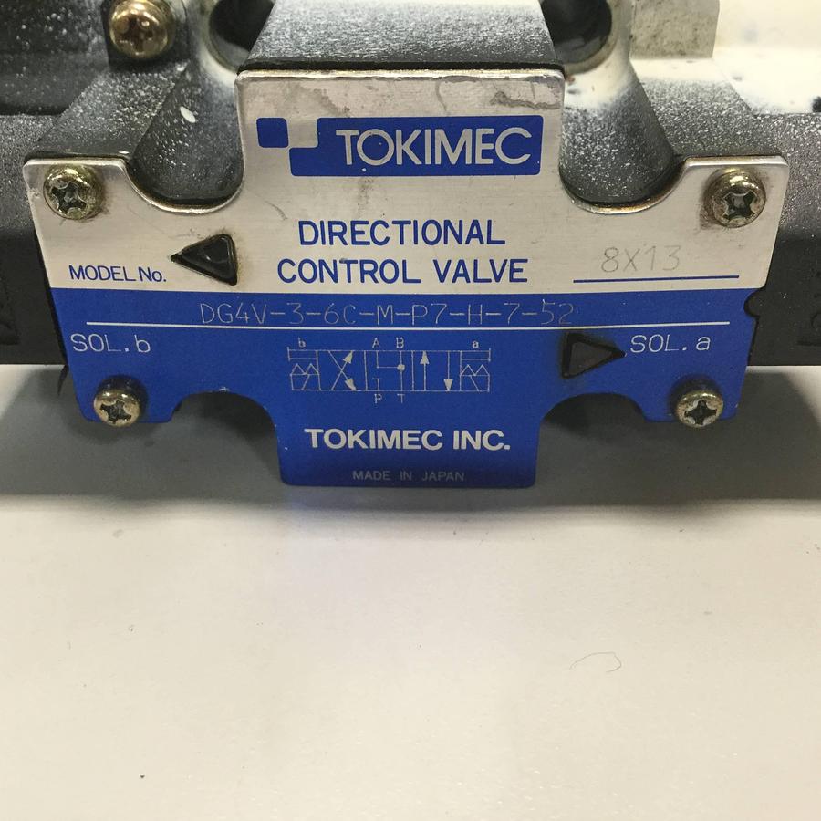 Used TOKIMEC Directional Control Valve DG4V-3-6C-M-P7-H-7-52 USED