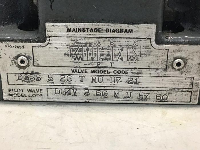 Used VICKERS Valve DG5S 5 2C T MU H7 21 #132252