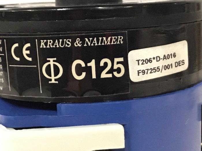 Used KRAUS & NAIMER Manual Motor Control C125 #131300
