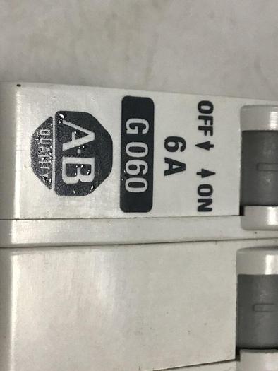 Used ALLEN BRADLEY Circuit Breaker 6 Amp 1492-CB2/G060 SER A #119619