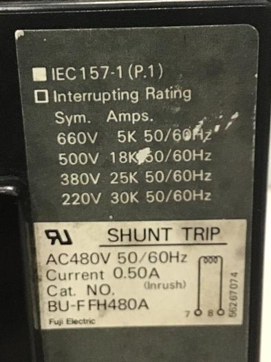 Used FUJI ELECTRIC 60 Amp Circuit Breaker BU-ESB3060 #127461