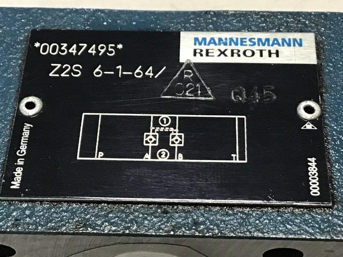 Used REXROTH Mannesmann Valve Z2S6164 #99513
