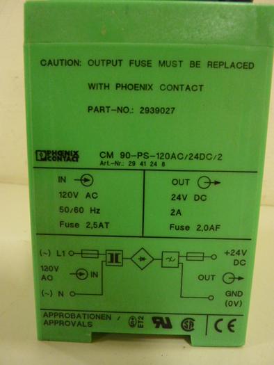 Used PHOENIX CONTACT Power Supply 2939027 #55601