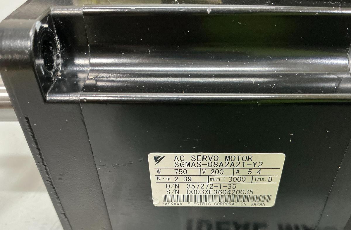 Used YASKAWA ELECTRIC SGMAS-08A2A21-Y2