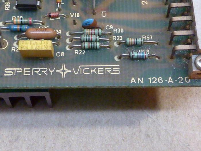 Used SPERRY VICKERS Circuit Board AN 126-A-20 #29818