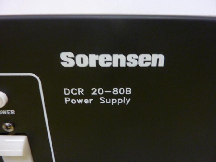 Used SORENSEN Power Supply DCR 20-80B2 #63685