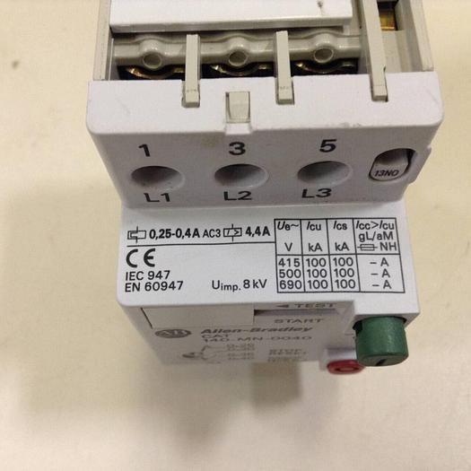 Used ALLEN BRADLEY Manual Motor Starter 140-MN-0040 SER C #72051