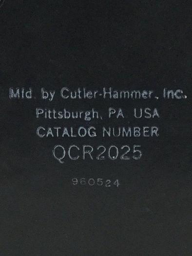 Used CUTLER HAMMER 25 Amp Circuit Breaker QCR2025 #104100