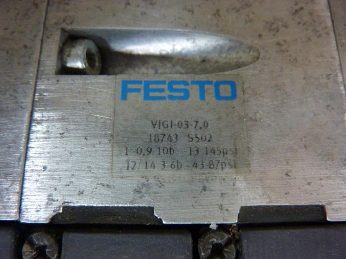 Used FESTO Control Block w/ Valves IFB8-03 #52794