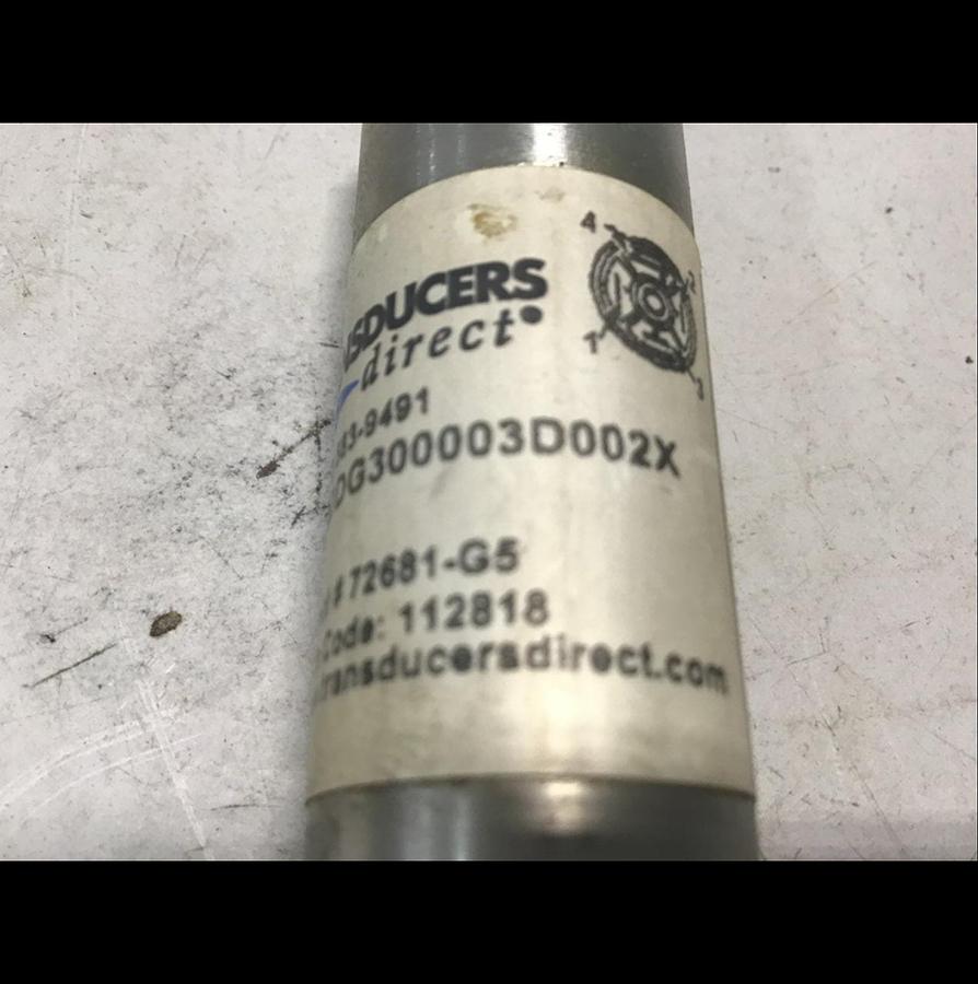 Used TRANSDUCERS DIRECT Transducer TD1000DDG300003D002X Used