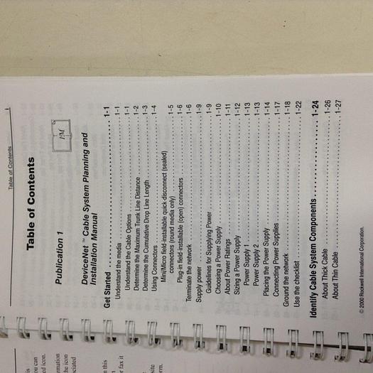 Used ROCKWELL Documentation Reference Guide ABT-N100-DRG70 #70756