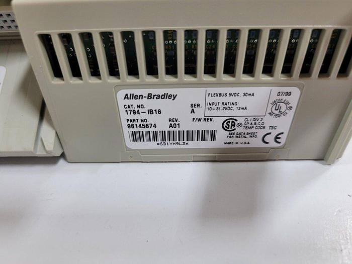 Used ALLEN BRADLEY Input Module 1794-IB16 SER A #129360