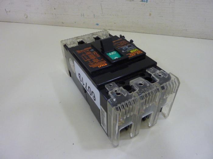 Used FUJI ELECTRIC 40 Amp Circuit Breaker SA53B-40 #60743