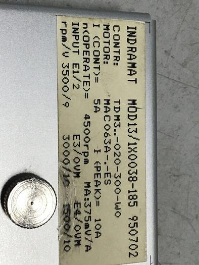 Used INDRAMAT Programming Module MOD13/1X0038-185 #118713