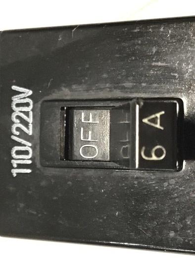 Used MITSUBISHI Breaker 6 Amp 41-9758 #119682