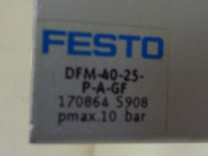 Used FESTO Pneumatic Cylinder DFM-40-25-P-A-GF #57328