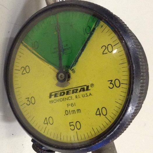 Used FEDERAL Dial Indicator Gauge P61 C #76730