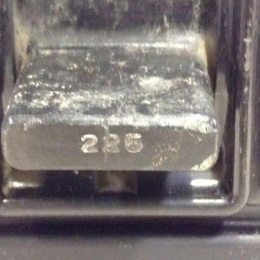 Used UNDERWRITERS LABORATORIES 225 Amp Circuit Breaker CX-69 #71641