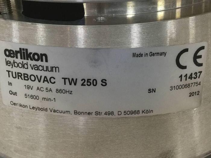 Used LEYBOLD Turbomolecular Pump w/ TDS Profibus TW250 S Used