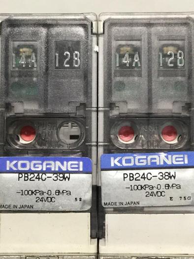 Used KOGANEI Block w/ Valves PBM6P-3W #104870