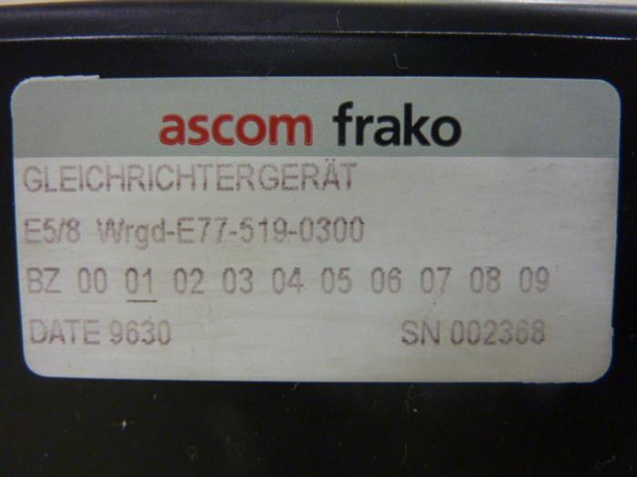 Used ASCOM FRAKO Power Supply E58WRGD-E77-519-0300 #51451