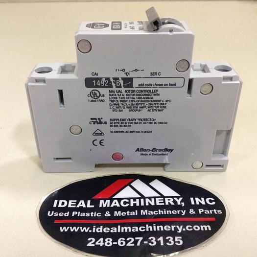 Used ALLEN BRADLEY 15 Amp Circuit Breaker 1492-CB1/H150 SER C #75150