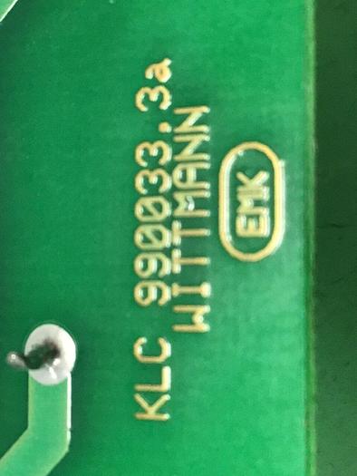 Used WITTMANN Circuit Board KLC 990033.3B #114268