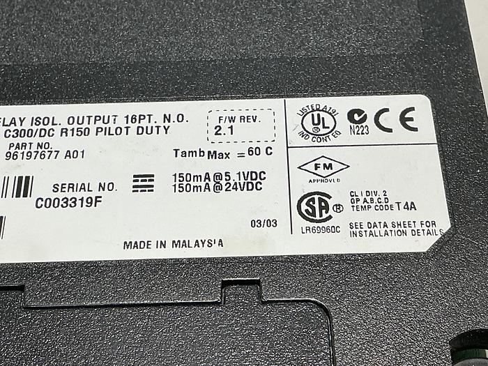 Used ALLEN BRADLEY 1756-OW16I SERIES A