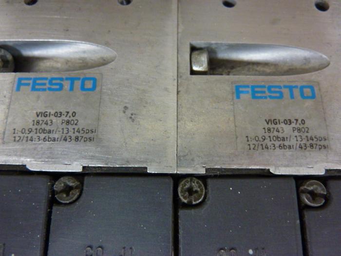 Used FESTO Control Block w/ Valves IFB8-03 #52800