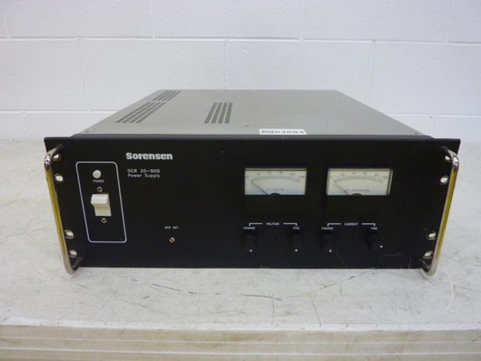 Used SORENSEN Power Supply DCR 20-80B2 #63685