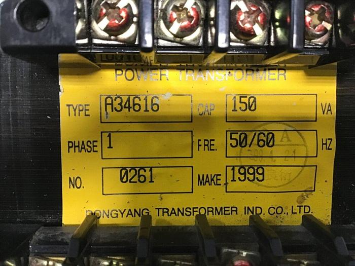 Used DONGYANG 150 VA Transformer A34616 #141298