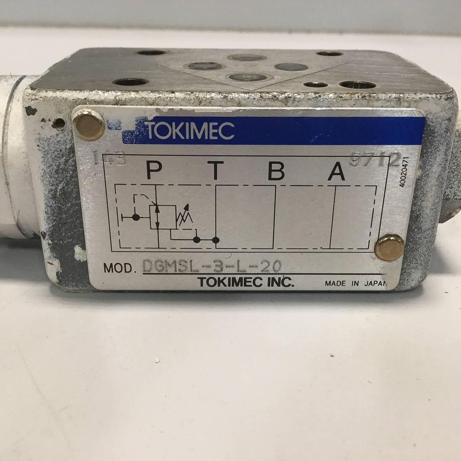 Used TOKIMEC Directional Solenoid Valve DGMSL-3-L-20 USED
