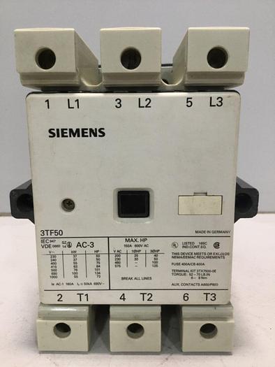 Used SIEMENS Contactor 3TF5022-OAK6 Used