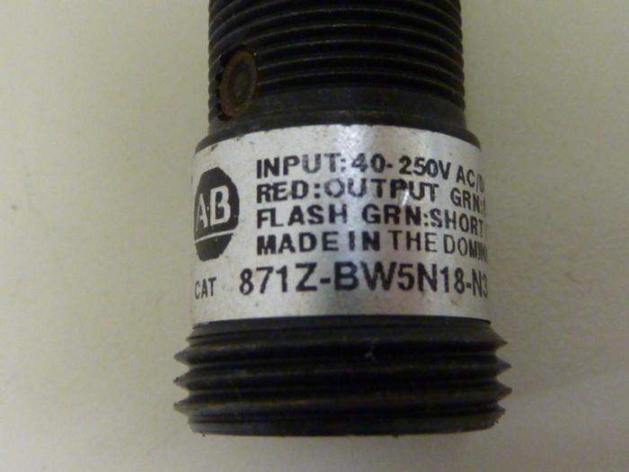 Used ALLEN BRADLEY Photoswitch 871Z-BW5N18-N3 SER A #53167