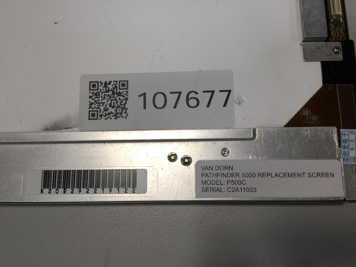 Used VAN DORN Pathfinder 5000 Replacement Screen P500C #107677