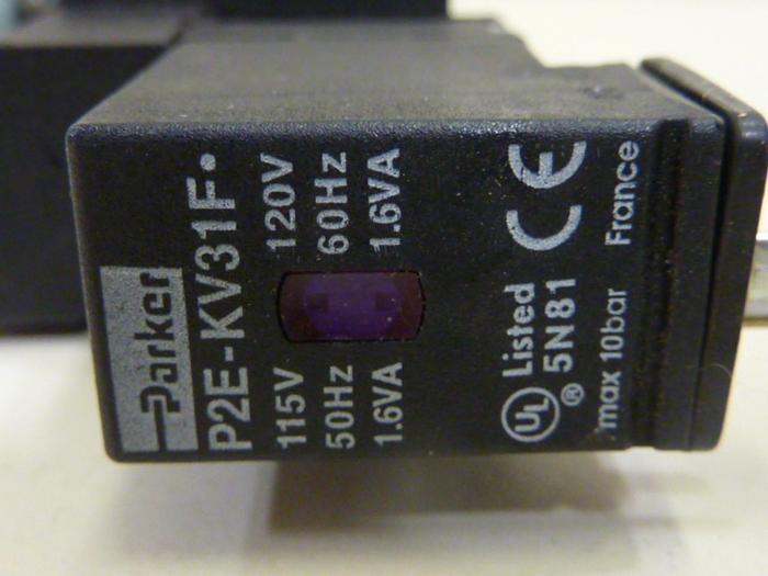 Used PARKER Solenoid Valve B4G6AB553F #50458