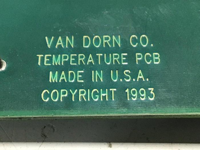 Used VAN DORN Temperature Circuit Board PC330-021 330-021 Used